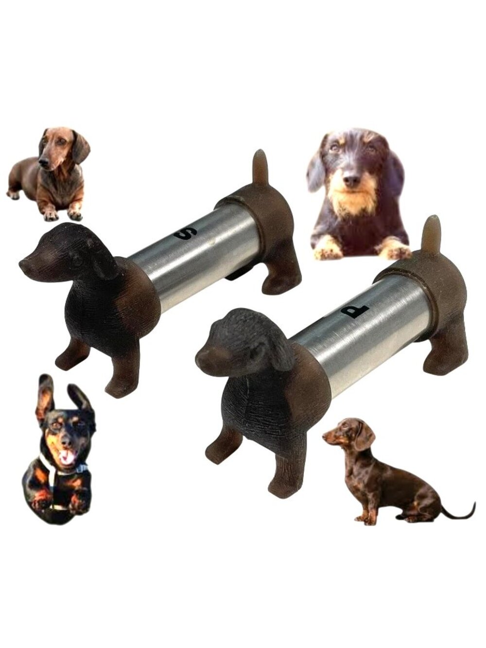 Dachshund Salt Pepper Shakers New Kikkerland Doxie Rescue Weiner Weenie Dog Love